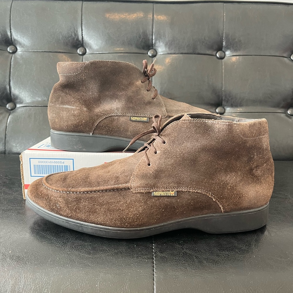 Mephisto‎ Brown Suede Moc Toe Chukka